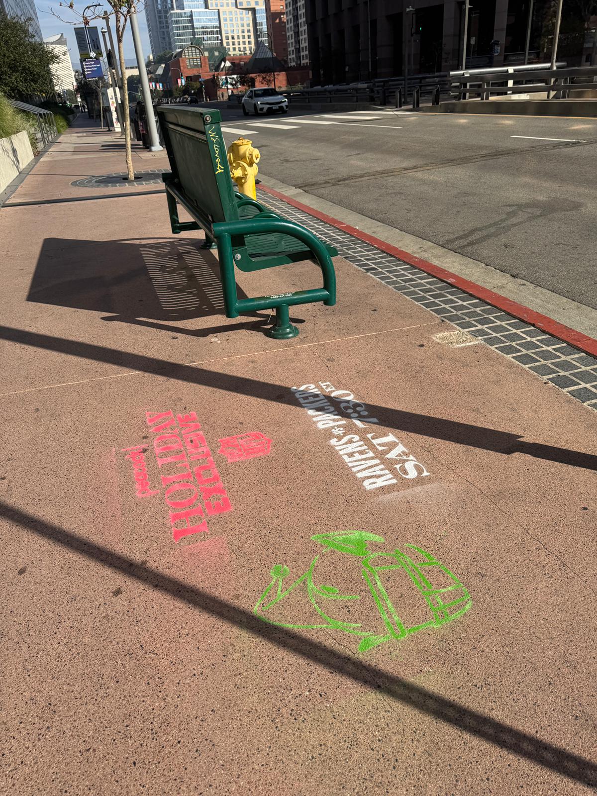 Stencil 2.9 Grand Ave Broad Museum Area